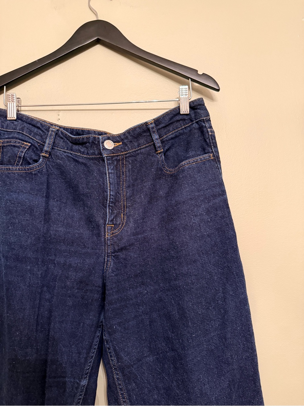 Frank And Oak Courtney Loose Fit Jeans Indigo Blue Hemp Blend Size 30 - Picture 11 of 16